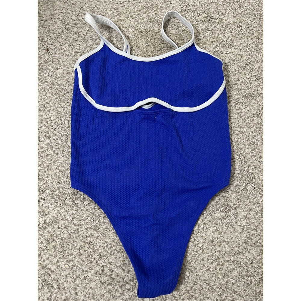 Colsie One Piece Pink Swimsuit with Blue Women's Size M